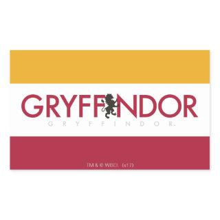 Harry Potter | Gryffindor House Pride Crest Rectangular Sticker