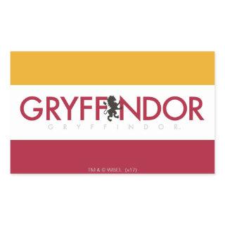 Harry Potter | Gryffindor House Pride Crest Rectangular Sticker