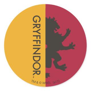 Harry Potter | Gryffindor House Pride Graphic Classic Round Sticker