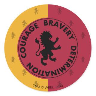 Harry Potter | GRYFFINDOR™ House Traits Graphic Classic Round Sticker