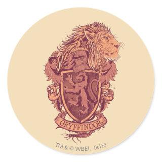 Harry Potter | Gryffindor Lion Crest Classic Round Sticker