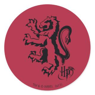 Harry Potter | Gryffindor Lion Icon Classic Round Sticker
