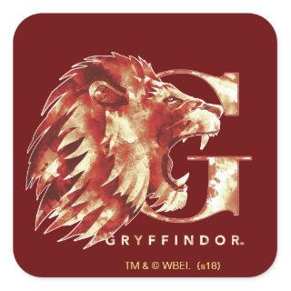 Harry Potter | GRYFFINDOR™ Lion Watercolor Square Sticker