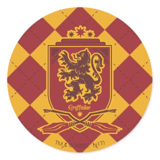 Harry Potter | Gryffindor QUIDDITCH™  Crest Classic Round Sticker