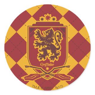 Harry Potter | Gryffindor QUIDDITCH™  Crest Classic Round Sticker