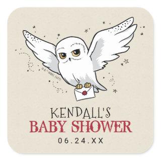 Harry Potter | Hedwig Baby Shower Square Sticker