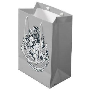 Harry Potter | Hogwarts Crest - Black and White Medium Gift Bag