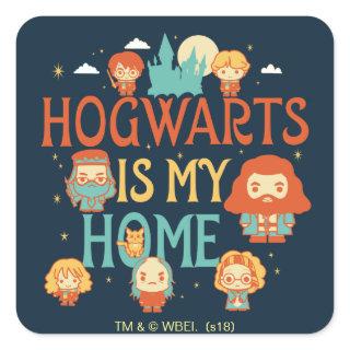 HARRY POTTER™ | HOGWARTS™ IS MY HOME SQUARE STICKER