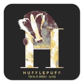 Harry Potter | HUFFLEPUFF™ Badger Watercolor Square Sticker