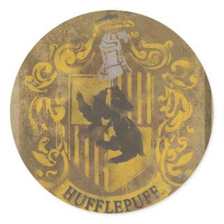 Harry Potter | Hufflepuff Crest Spray Paint Classic Round Sticker