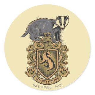 Harry Potter | Hufflepuff Crest with Badger Classic Round Sticker