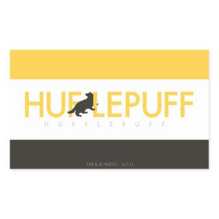 Harry Potter | Hufflepuff House Pride Logo Rectangular Sticker
