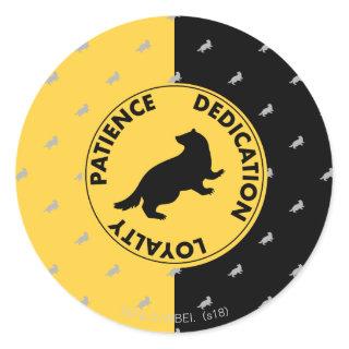 Harry Potter | HUFFLEPUFF™ House Traits Graphic Classic Round Sticker