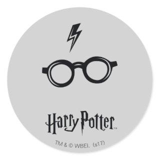 Harry Potter | Lightning Scar and Glasses Classic Round Sticker