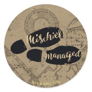 Harry Potter | MISCHIEF MANAGED™ Map Footprints Classic Round Sticker
