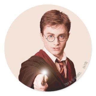 Harry Potter Points Wand Classic Round Sticker