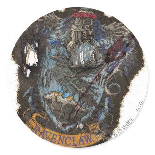 Harry Potter | Ravenclaw Crest - Destroyed Classic Round Sticker