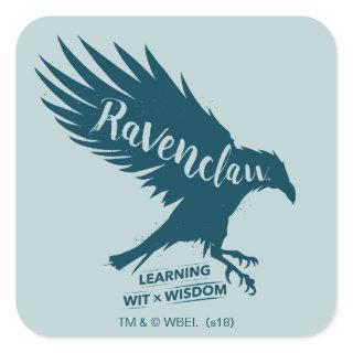 Harry Potter | RAVENCLAW™ Silhouette Typography Square Sticker
