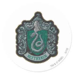 Harry Potter | Retro Mighty Slytherin Crest Classic Round Sticker