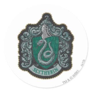 Harry Potter | Retro Mighty Slytherin Crest Classic Round Sticker