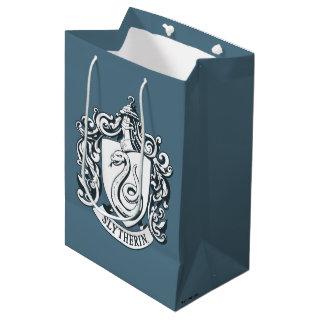 Harry Potter | Slytherin Crest - Black and White Medium Gift Bag