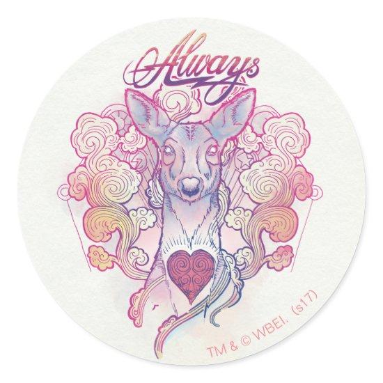 Harry Potter Spell | "Always" Doe Patronus Classic Round Sticker