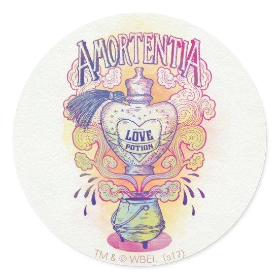 Harry Potter Spell | Amortentia Love Potion Bottle Classic Round Sticker