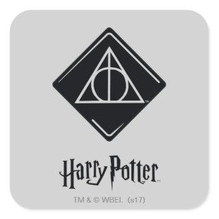 Harry Potter Spell | Deathly Hallows Icon Square Sticker