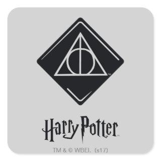 Harry Potter Spell | Deathly Hallows Icon Square Sticker