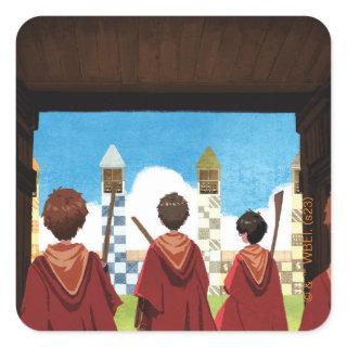 HARRY POTTER™ & the GRYFFINDOR™ QUIDDITCH™ Team Square Sticker