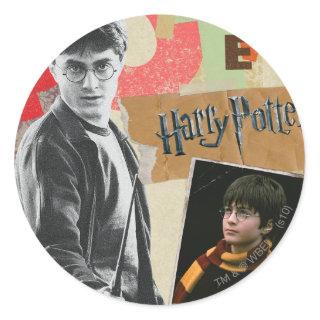 Harry Potter Then and Now Classic Round Sticker