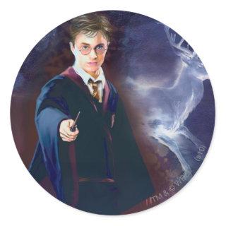 Harry Potter's Stag Patronus Classic Round Sticker