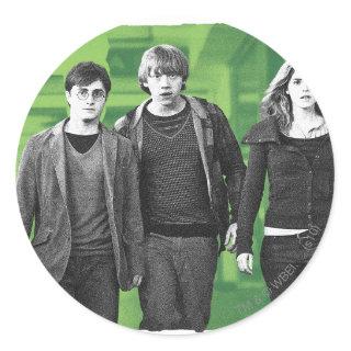 Harry, Ron, and Hermione 1 Classic Round Sticker
