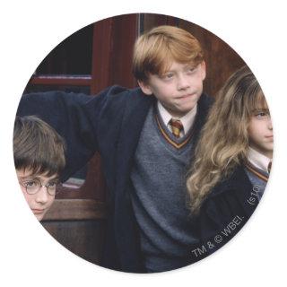 Harry, Ron, and Hermione Classic Round Sticker