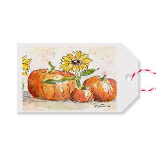 Harvest Time Watercolor Gift Tags