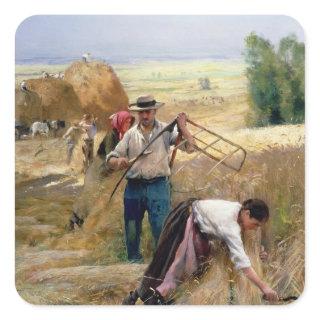 Harvesting Square Sticker