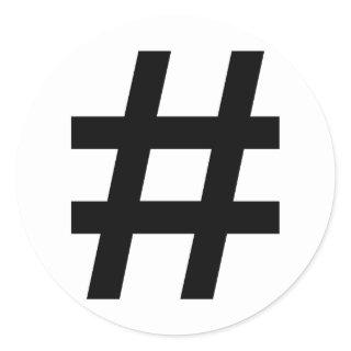 #HASHTAG - Black Hash Tag Symbol
