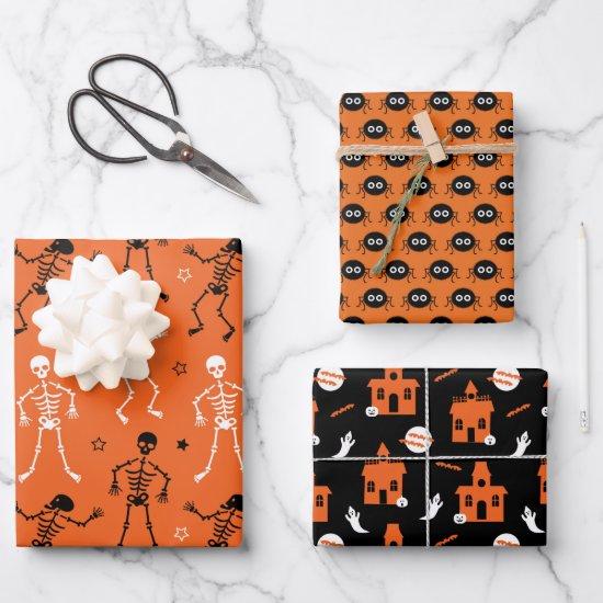 HAUNTED HOUSE, DANCING SKELETON AND SPIDERS  SHEETS