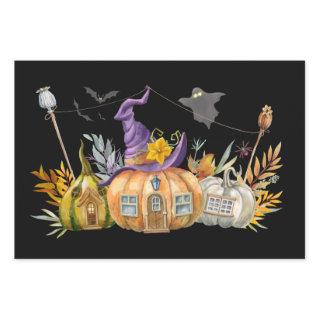Haunted Pumpkin House with Ghost & Bats  Sheets