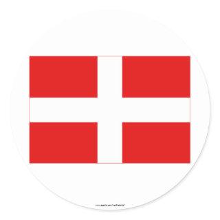 Haute-Savoie flag Classic Round Sticker