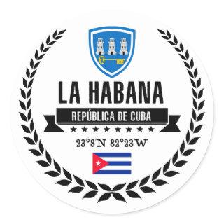Havana Classic Round Sticker
