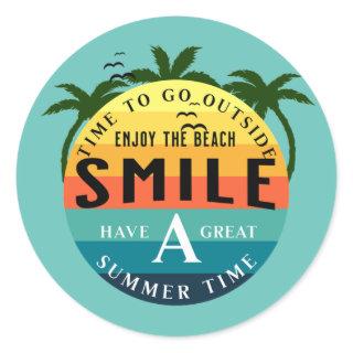 Have a great Summer Time Classic Round Sticker