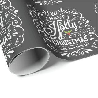 Have A Holly Jolly Christmas Chalkboard Holiday