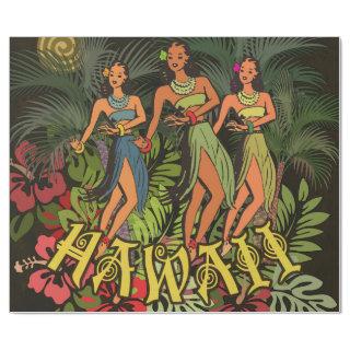 Hawaii Aloha Palm Hula Art Design