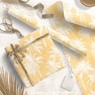 Hawaiian Palm Tree Silhouette Pattern Gold ID1093
