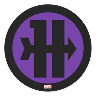 Hawkeye On Target Logo Classic Round Sticker