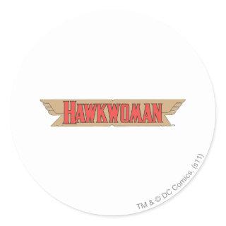 Hawkwoman Logo Classic Round Sticker