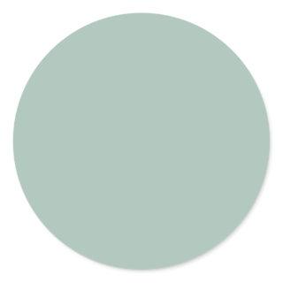 Hazel Solid Color Classic Round Sticker