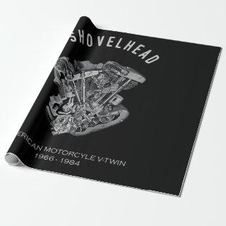 HD Motorcycle Vtwin Shovelhead Engine Drawing Bike