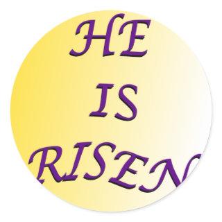 He Is Risen Circle Stickers